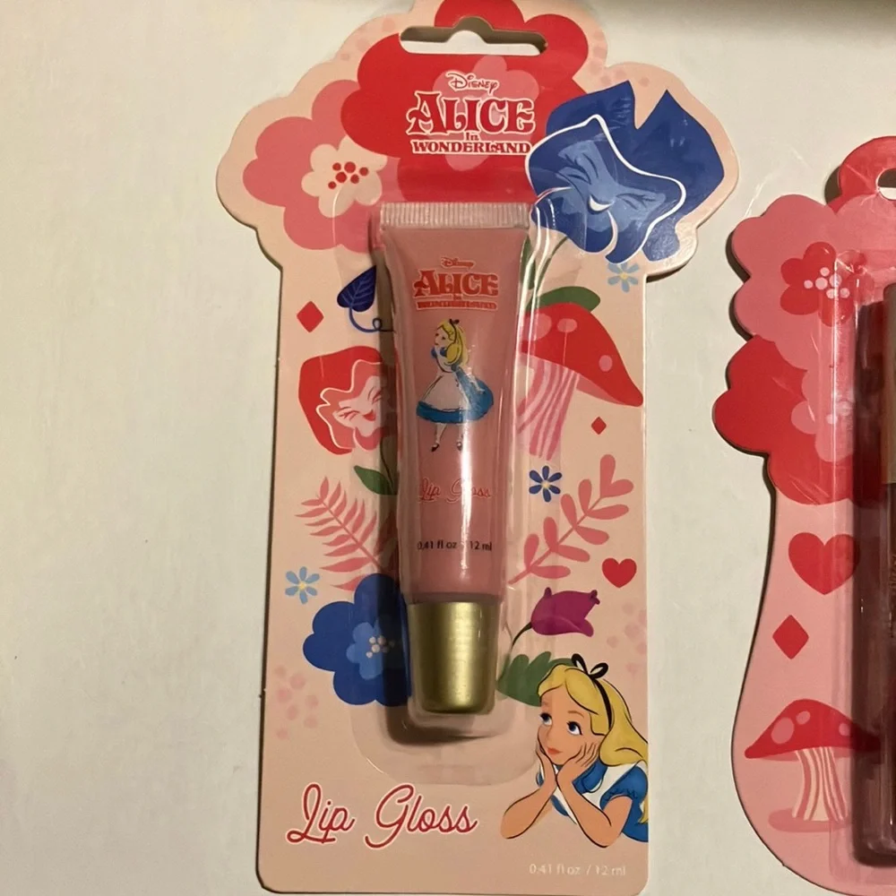 Disney Alice in Wonderland Lip Gloss‎ Trio